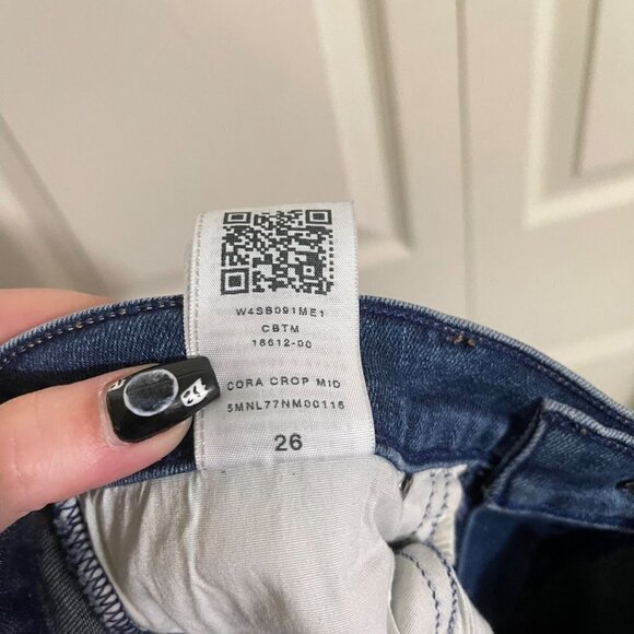 True Religion Womens Distressed Deconstructed Cora Mid Rise Straight Jeans Sz 26 - Picture 8 of 12